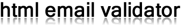 html email validator